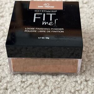 Maybelline Fit Me! Loose Finishing Powder 0.7oz./20g #40  Dark makeup New